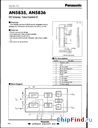 Datasheet AN5836 manufacturer Panasonic