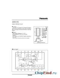 Datasheet AN6152 manufacturer Panasonic