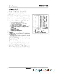 Datasheet AN6175K manufacturer Panasonic