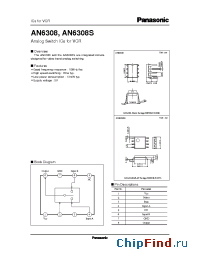 Datasheet AN6308S manufacturer Panasonic