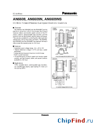 Datasheet AN6609NS manufacturer Panasonic