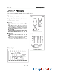 Datasheet AN6657 manufacturer Panasonic