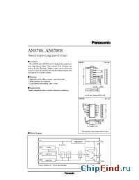 Datasheet AN6780S manufacturer Panasonic