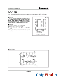 Datasheet AN7118 manufacturer Panasonic