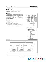 Datasheet AN7140 manufacturer Panasonic