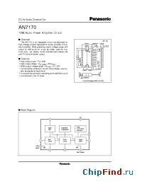 Datasheet AN7170 manufacturer Panasonic