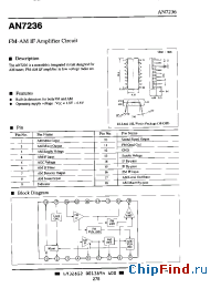 Datasheet AN7236 manufacturer Panasonic