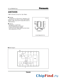 Datasheet AN7243 manufacturer Panasonic