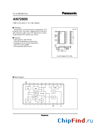 Datasheet AN7280S manufacturer Panasonic
