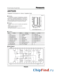 Datasheet AN7352 manufacturer Panasonic