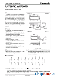 Datasheet AN7397K manufacturer Panasonic