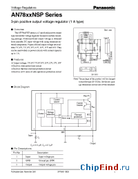 Datasheet AN7807NSP manufacturer Panasonic