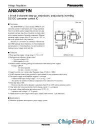 Datasheet AN8049FHN manufacturer Panasonic