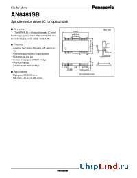 Datasheet AN8481SB manufacturer Panasonic