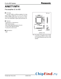 Datasheet AN8771NFH manufacturer Panasonic