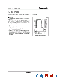 Datasheet AN8807 manufacturer Panasonic