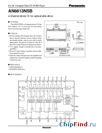 Datasheet AN8813 manufacturer Panasonic