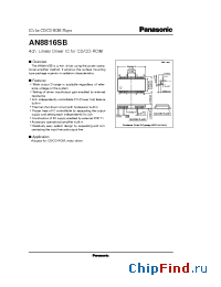 Datasheet AN8816 manufacturer Panasonic