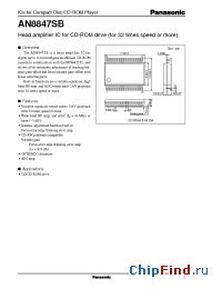 Datasheet AN8847SB manufacturer Panasonic