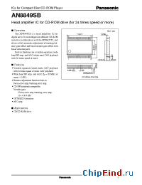 Datasheet AN8849SB manufacturer Panasonic