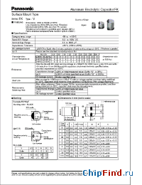 Datasheet EEEFK0J331XP manufacturer Panasonic