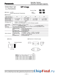 Datasheet EEFUE0D271XR manufacturer Panasonic
