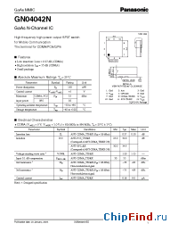 Datasheet GN04042N manufacturer Panasonic
