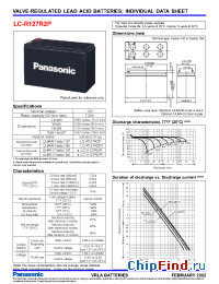 Datasheet LC-V127R2P1 manufacturer Panasonic