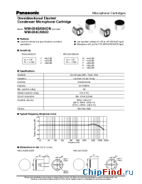 Datasheet WM-034D manufacturer Panasonic