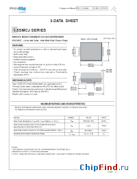 Datasheet 1.5SMCJ150C manufacturer Pan Jit