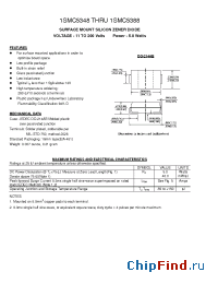 Datasheet 1SMC5348 manufacturer Pan Jit
