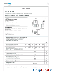 Datasheet B1S manufacturer Pan Jit