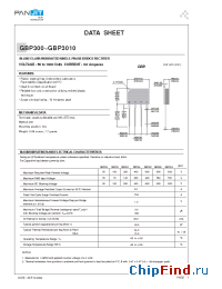 Datasheet GBP304 manufacturer Pan Jit