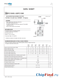 Datasheet GBPC15005 manufacturer Pan Jit