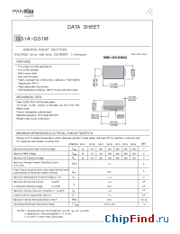 Datasheet GS1D manufacturer Pan Jit