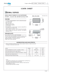 Datasheet P4SMAJ10CA manufacturer Pan Jit
