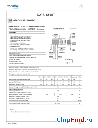 Datasheet SB1040DC manufacturer Pan Jit