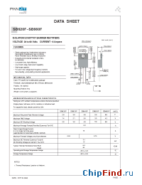 Datasheet SB620F manufacturer Pan Jit