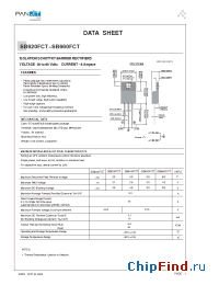 Datasheet SB620FCT manufacturer Pan Jit