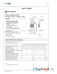 Datasheet SB8100 manufacturer Pan Jit