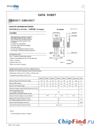 Datasheet SB820CT manufacturer Pan Jit