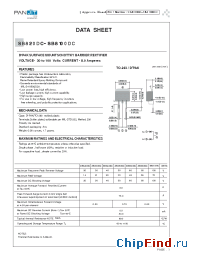 Datasheet SB820DC manufacturer Pan Jit