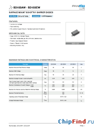 Datasheet SD103AW manufacturer Pan Jit