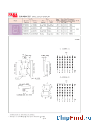 Datasheet A-4001SR-5 manufacturer Para Light
