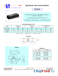 Datasheet EPF8016 manufacturer PCA