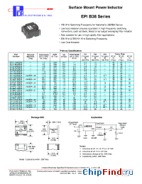 Datasheet EPI3L0662B38 manufacturer PCA
