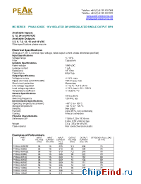 Datasheet P10AU-053R3E manufacturer PEAK