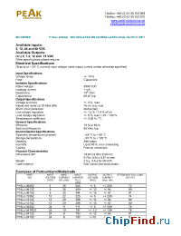 Datasheet P10LU-1212Z manufacturer PEAK