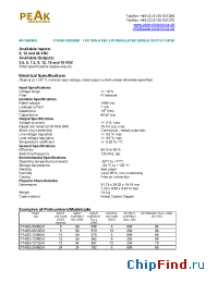 Datasheet P14SG-0505EM manufacturer PEAK