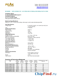 Datasheet P26TG-4805E21 manufacturer PEAK